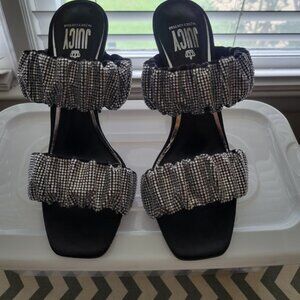 Juicy Couture rhinestone heels